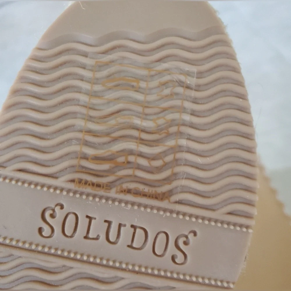 Soludos Minorca High Platform Leather Sandals Wedges NEW!